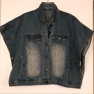 Woman’s Demin Poncho